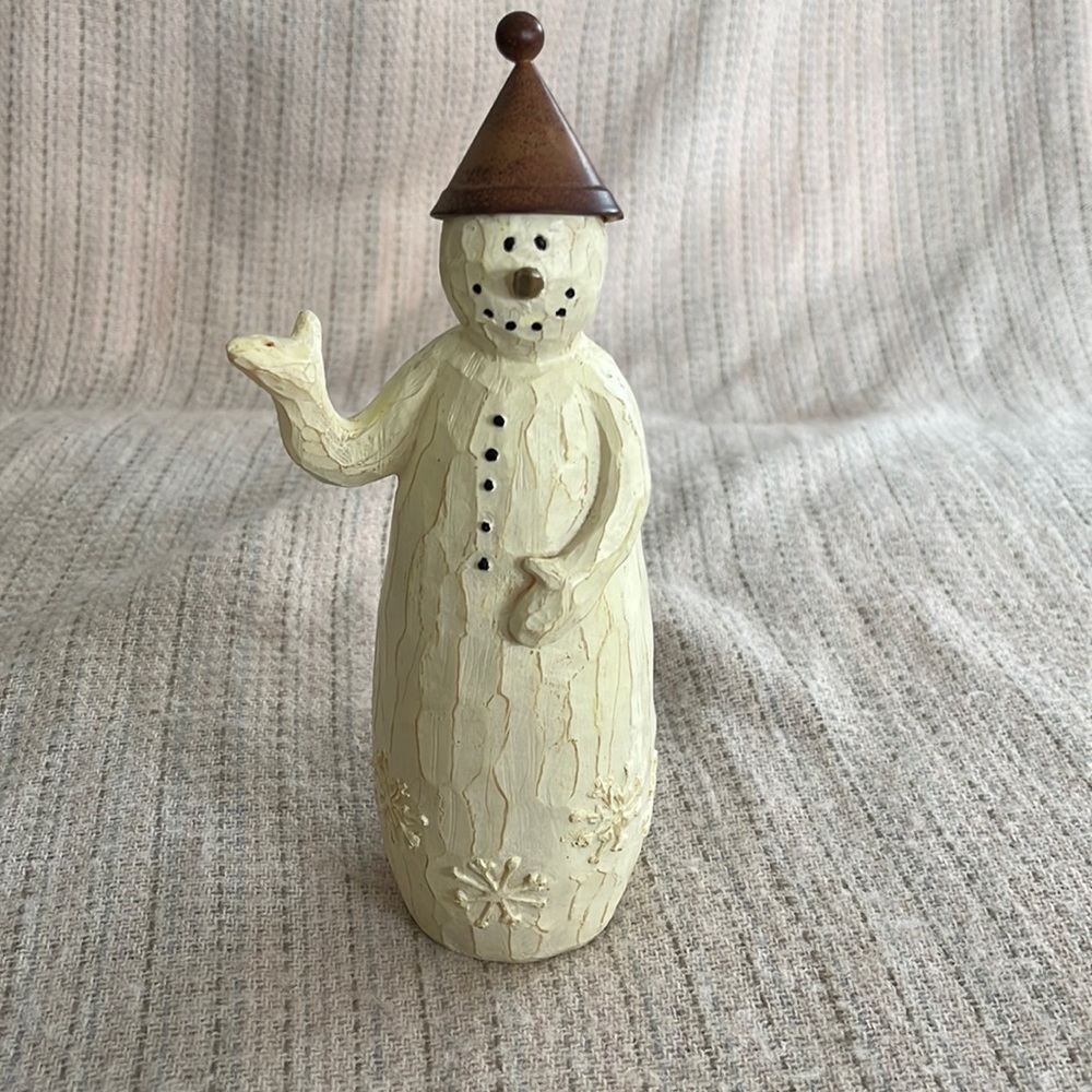 Resin snowman